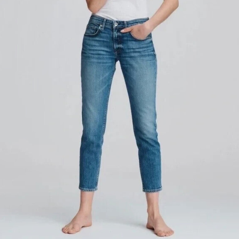Rag & Bone Dre Low-Rise Ankle Slim Boyfriend jeans, size 23